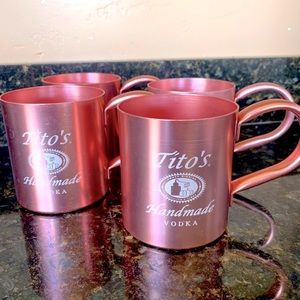 Limited Edition Tito’s Vodka rose gold mugs
